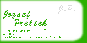 jozsef prelich business card